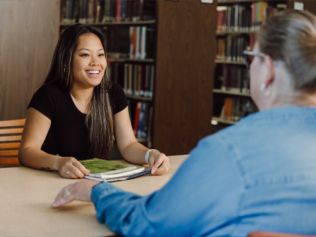Students Tutoring Session Library Discussion