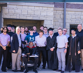 Doane University Graduation Group Photo With Faculty