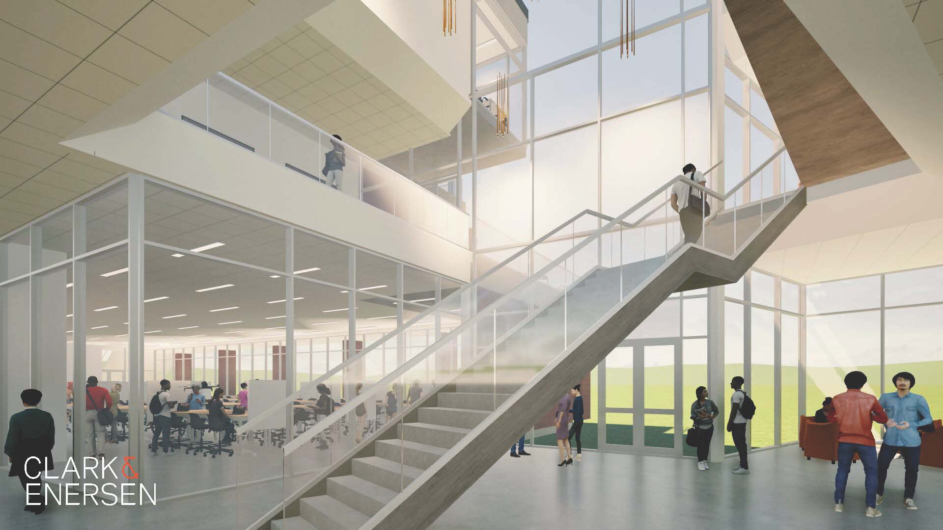 New Academic Building Lowerr Level Inside