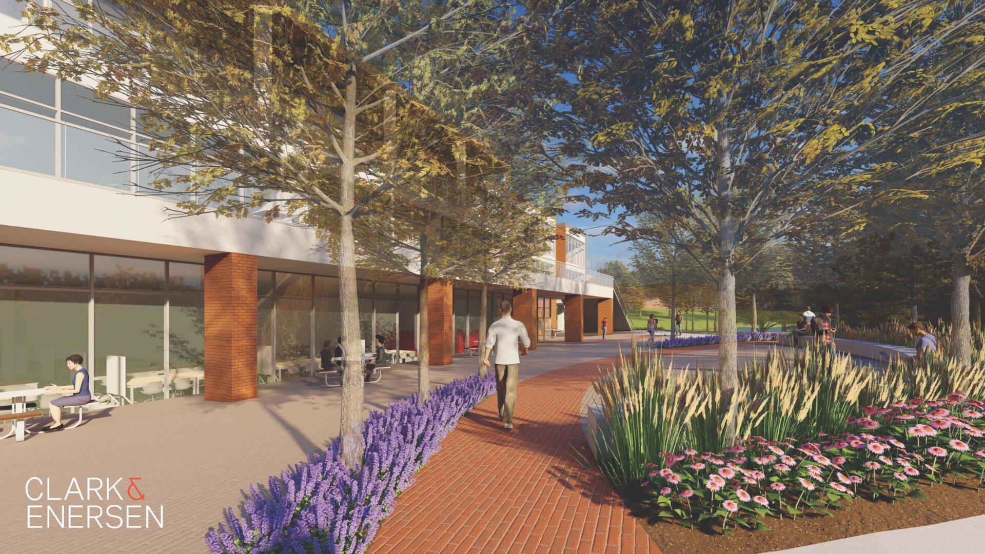 New Academic Building Lower Level Outside